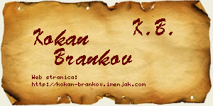 Kokan Brankov vizit kartica